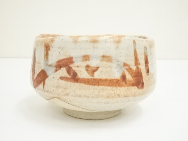 道具 ] - 道具 美濃高田窯 岩尾昇苑造 絵志野茶碗（共箱） | ネット